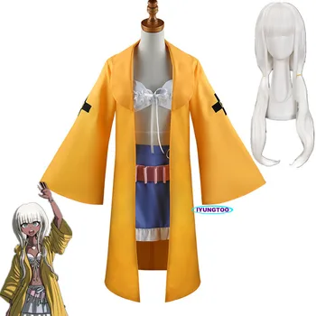 Danganronpa V3 Костюми за cosplay, Анджи Йонага, комплект от тъкан Зентай, униформи, поли, дъждобран