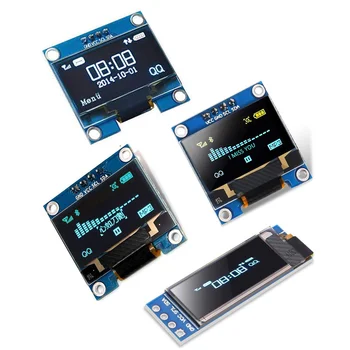 0,91 инча 0,96 инчов OLED IIC Бял/ЖЪЛТ СИН/BLUE 12864 OLED Дисплей Модул I2C SSD1306 LCD екран Такса за Arduino