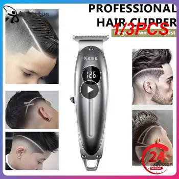 1/3 бр. професионална машина за подстригване на коса Kemei електрическа самобръсначка за мъже, USB-машина за рязане, акумулаторна, безжична машинка за оформяне на брада