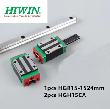 1 бр. Оригинални линейна екскурзовод на Hiwin HGR15 - 1524mm (60 инча) + 2 бр. тесни линейни лагери връщане HGH15CA с ЦПУ за части