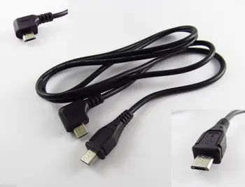 10 бр. конектор Micro 5 Pin USB под прав ъгъл към конектора-удлинителю Micro USB кабел кабел 3 метра