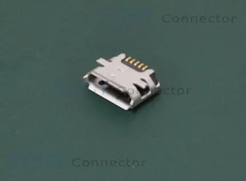 10 бр. на 5-пинов Микро-USB, SMD 2 фиксирани крачета, широко използвани и в таблети и мобилни телефони