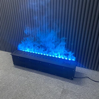 100 см Имитация на пещ Електрическа камина с цветен пламък Украса на хола Електрически комина Парна камина
