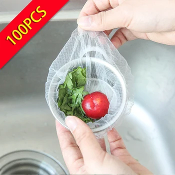 100шт Кухненска мивка външен дренаж филтър за боклук торбичка за смет за басейна възвратна чанта Мрежа против запушване аксесоари