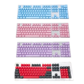 104 клавиша, два цвята капачки за ключове, набор от бутони за механични игри, киберспортивная детска клавиатура, бутони, заменяющие капачка за ключове, GO