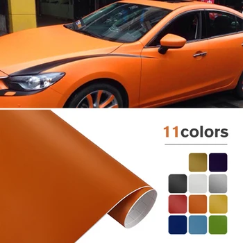 11 цвята Матово стикер за автомобил, PVC, водоустойчив и устойчив на надраскване фолио за автоматична промяна на цветовете, модификация на мотоциклета, лаптоп, направи си сам, обвивка, декор