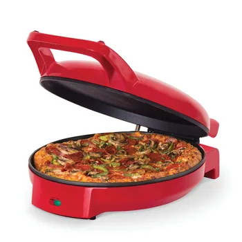 12-инчов пиццайфер и тиган Електрически тиган Червена за печене на Кухненски прибори Кухня за дома ， безплатна доставка