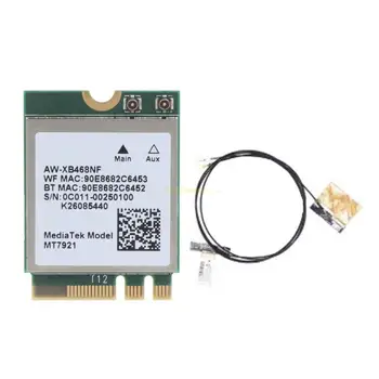 1200 Mbps безжична карта Wi-Fi На 2,4/5 Ghz MT7921, съвместима с Bluetooth, Wlan, карта Wi-Fi 802.11 AX, използвана 63HD