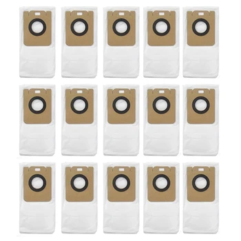 15 бр. сменяеми торбички за прах за Xiaomi Dreame Dreame Bot D10 Plus RLS3D, робот-прахосмукачка торбички за прах, чанта за почистване