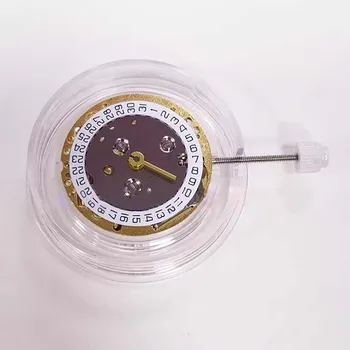17.2 mm двухигольный кварцов механизъм за японски часа, работа на смени дубликат част, единния календар 222