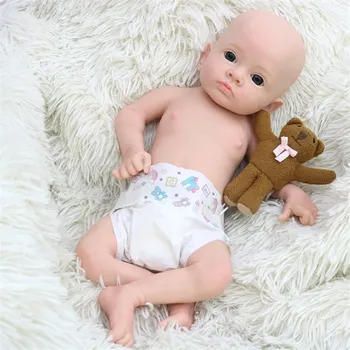 18-инчови комплекти Детски Кукли за момичета Реалистичен Пълен Силикон Комплект Reborn Baby Doll боядисани Меки Играчки САМ reborn Kit за Детски Подарък