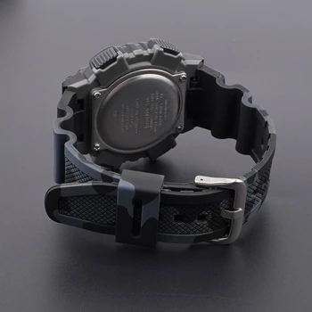 18 мм Камуфляжный Гумена Каишка за часовник Casio AQ-S810W AE-1000W AE-1200/1300 SGW-300, Спортен Каишка, който предпазва от Пот, Аксесоари за Гривни