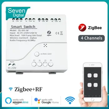 2/4/6 БР. Безжичен Wi-Fi Zigbee Smart Switch Модул Smart Life Мобилно приложение за Управление на Smart Реле Мини Сам Ключове Mouble