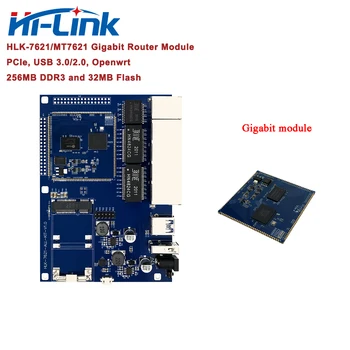 2 бр. Безплатна доставка Модул рутер GbE Gigabit Ethernet с чипсети на MT7621A HLK-7621 тестов комплект/такса за разработка