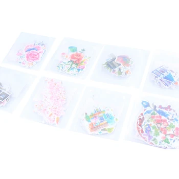 20 опаковки/много kawaii Японската серия My Flower World Хартиени етикети Декорации Diy Ablum Етикети за scrapbooking Етикети подарък