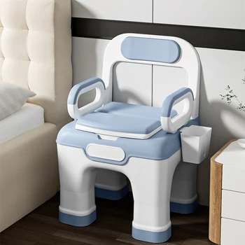 2022 Преносим тоалетната-стол-за възрастните хора, гърне за възрастните хора, пластмаса произведено тоалетна
