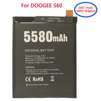 2023 година, Новият 100% Оригинална Батерия За DOOGEE S60 BAT17M15580 BAT17S605580 Взаимозаменяеми Батерия 5580 ма резервни Части Bateria 