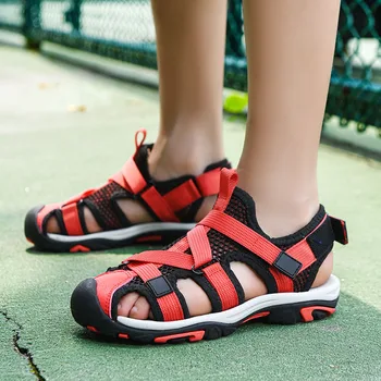 2023 Летни детски кухи спортни сандали, с високо качество нескользящие плажни сандали за момчета и момичета, леки маратонки, детски ежедневни обувки