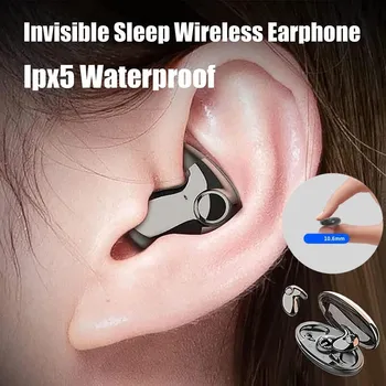 2023 Нови приходи Невидими безжични слушалки за сън Bluetooth 5.3 скрити слушалки IPX5 Водоустойчиви слушалки с докосване Разпродажба