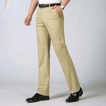2023 Пролетно-есенен костюм, панталон, мъжки стрейчевые бизнес корейски модни тънки ежедневни панталони с дължина до глезена на крака, мъжки-големи размери A25