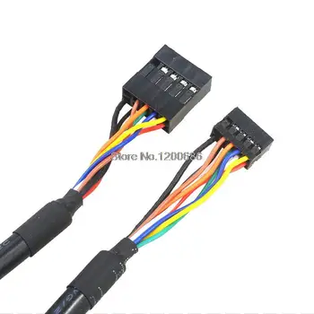 25 см дънна Платка DuPont 2,0-2,54 USB-пинов кабел-адаптер DuPont 2,0-DuPont 2,54 мъжки колан кабели в събирането на