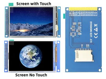 3,5-инчов 34PIN 65K HD TFT LCD екран с печатна платка (сензорен екран/без допир) ILI9486 IC 16Bit Паралелен интерфейс 480*320 XPT2046 RGB565