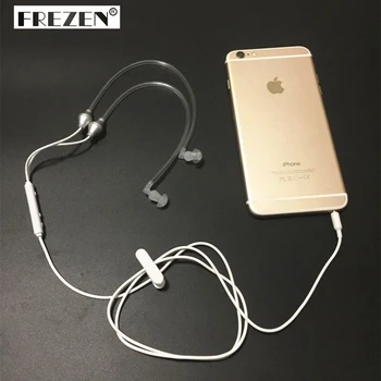 3,5 мм Антирадиационные Слушалки Air Spring Duct Earhook Стерео Слушалки за iPhone Plus 6S Xiaomi Note3 Note2 за Смартфони на LG