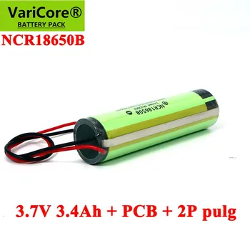 3,7 V 3.4 Ah 18650 NCR18650B 3400mah литиево-йонна акумулаторна батерия с печатна платка + 2P pulg за електрически играчки, акумулаторни батерии за лампи за нокти