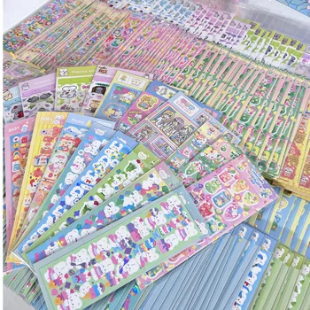 3 бр., етикети за красиви момичета от японски карикатура на аниме, стикер за декор на списанието, сладък кавайный идол, канцеларски материали пощенски картички, стикер за декор Ins