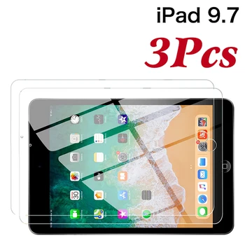 3 бр. Фолио За iPad 5th 6th 9.7 Генерал Протектор на Екрана на Таблета, Защитно Фолио Против Надраскване Закалено Стъкло За iPad Air 1 2 9.7 Pro