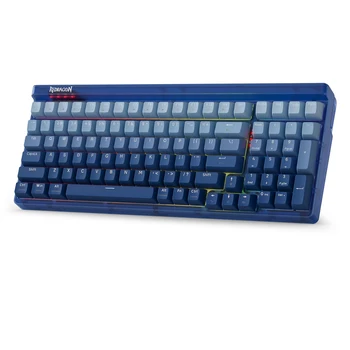 3-Режимная Безжична Детска клавиатура Redragon K656 PRO RGB, Механична Клавиатура на 100 комбинации, Жак с възможност за 