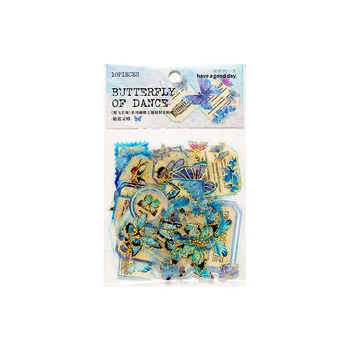 30 опаковки на едро Златни стикери пеперуди за scrapbooking Реколта козметична сянка Декоративен базов материал акаунт зоотовары