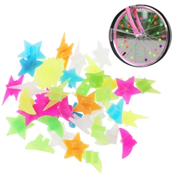 36 бр. пластмасови цветни тръби с обвивка, декор за планинските пътища, спици на велосипед, светлинен колелото, декор за велосипеди, каране на велосипед, детето