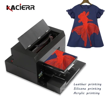 3D принтер за печат поддържа вдлъбнати, изпъкнали ефект плосък панел A3, led UV-система за охлаждане на кожата/метал/акрил