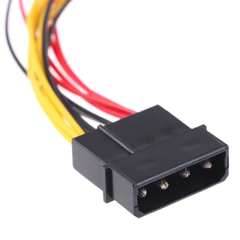 4-пинов Molex към 3-номера за контакт конектора на адаптера захранващ кабел на вентилатора 12 До 7 На 5 В Кабела на вентилатора за охлаждане