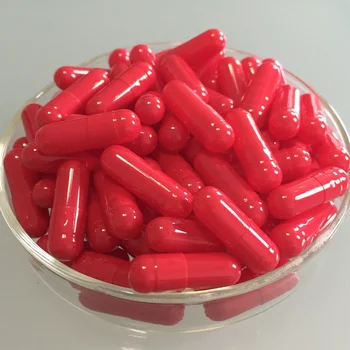 4 # Празна Капсула 10000 бр. /напълно червена Куха Капсула, Опаковки от Желеобразна Празен Медицинска Капсули с Размер 4, Съединените Капсули