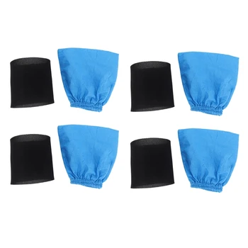 4 текстилни филтърни чанта за мокри и сухи пенопластового филтър за прахосмукачка Karcher MV1 WD1 WD2 WD3 с фильтровальным чанта
