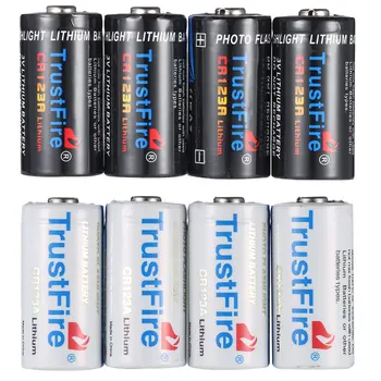 40 бр./лот TrustFire cr123a lithium 3V 1400mAh li-ion Батерия за Еднократна употреба Литиеви Батерии CR 123A за Фотоапарат/видео игри Плейъри