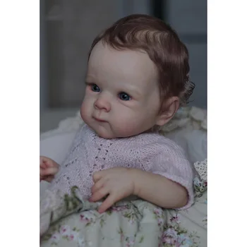 45 см новородено кукла-реборн Бети, реалистична, мека на допир, хубаво дете, многопластова 3D-кожа с видими венами, която е боядисана
