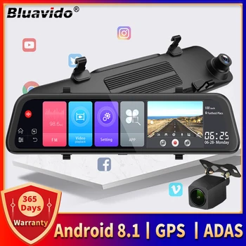 4G ADAS Android Четири Кола и Огледален видео Рекордер GPS Навигация 12 