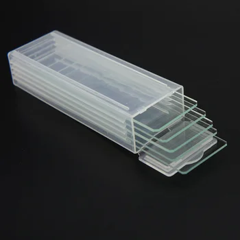 5 бр. единични вогнутый микроскоп, празни стъклени слайдове, лабораторни проба от течността, празен раздел, за многократна употреба с кутия