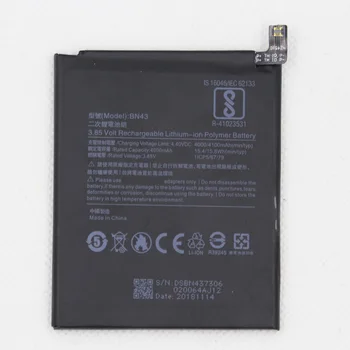 5 бр./лот, батерия за мобилен телефон 4000 ма BN43 за Xiaomi Redmi Note 4X, сменяеми литиево-йонна батерия