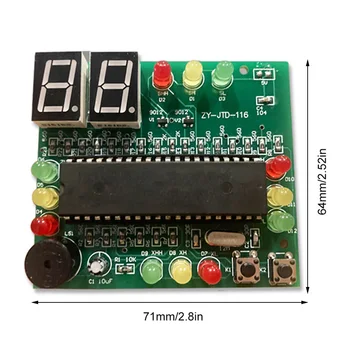 51 MCU Интелигентен светлинен сигнал Е-технология на обучението заваряване Детайл за монтаж със собствените си ръце Микрокомпютър светофар Сам Kit
