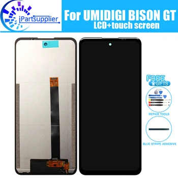 6,67 инчов LCD дисплей UMIDIGI BISON GT + сензорен екран 100% Оригинален тестван LCD дигитайзер, Подмяна на стъклен панел за BISON GT.