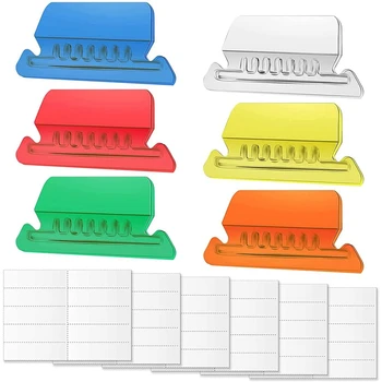 60 комплекти висящи раздела за файлове и вложки, цветни етикети за папки с файлове, разделите, за идентифициране на файлове, лесно разбираем