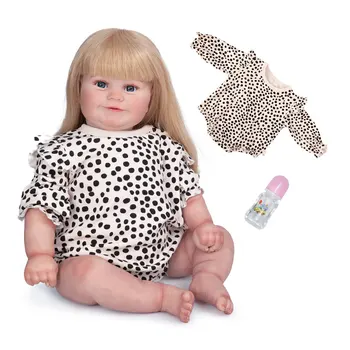 60 СМ Reborn Baby Doll Новородено Момиче, Реалистична Истинска Мека На Допир Малката Мади, Благородна Художествена Кукла Ръчно изработени Играчки За Деца