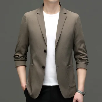6702-2023 Мъжки костюм през пролетта на нов бизнес професионален мъжки яке ежедневни корейската версия костюм