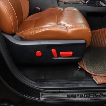 7 бр. дръжка на ключа за регулиране на седалката, декоративна капачка, ABS, автомобилен стайлинг за Toyota Tundra 2014-2020, аксесоари за интериора