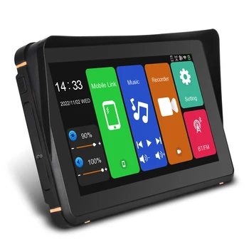 7-инчов Мотор Carplay Екран GPS Навигатор Мотоциклет CarPlay Монитор IPX6 Водоустойчива, Безжична Apple Carplay Android Auto