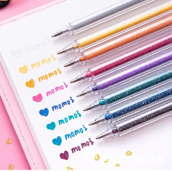 8 цвята / кутия, комплект маркери химикалки замести цвят, връхчета, албум за рисуване, канцеларски пособия за училище
